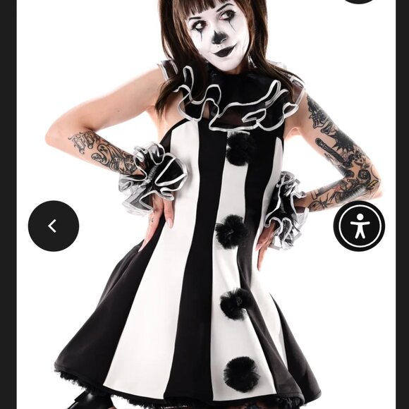 Striped Clown Dress - Picture 1 of 2